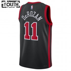 Dječji NBA Dres Chicago Bulls DeMar DeRozan 11 Nike 2023-24 City Edition Crno Swingman